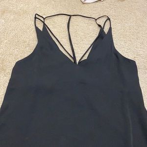 Topshop silk black tank size 4